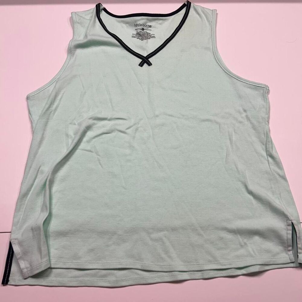 Liz-claiborne Women's Mint Green Tank Top